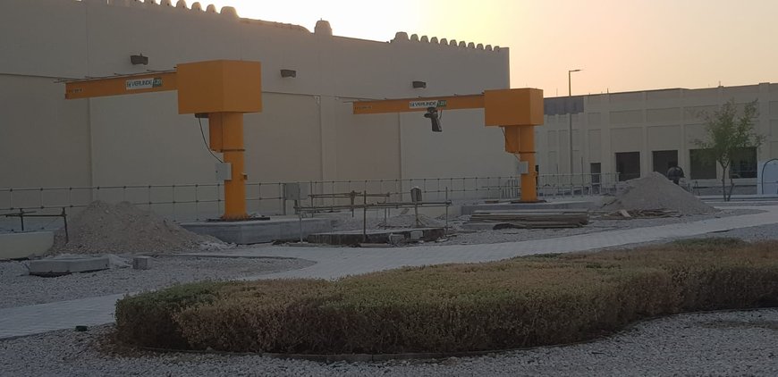 ATS CRANES equips the pumping station of the ISF project in Qatar with VERLINDE jib cranes